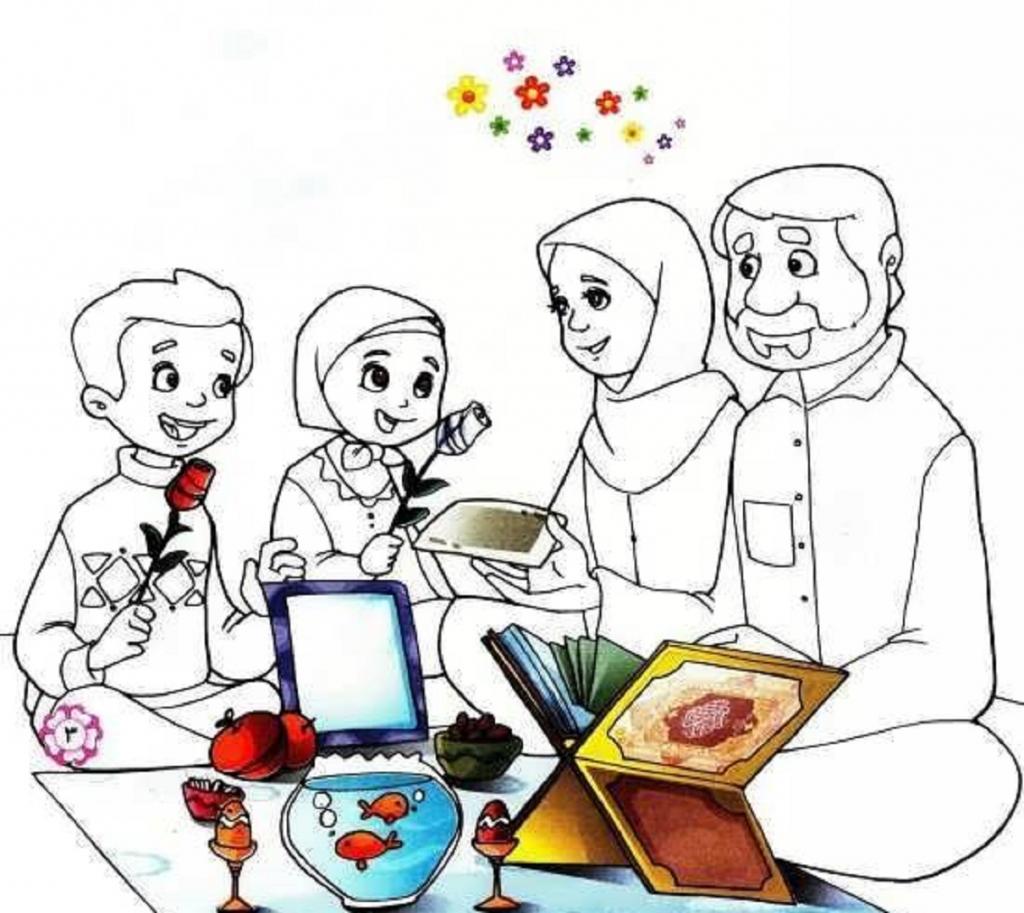 نقاشی ماه رمضان زیبا