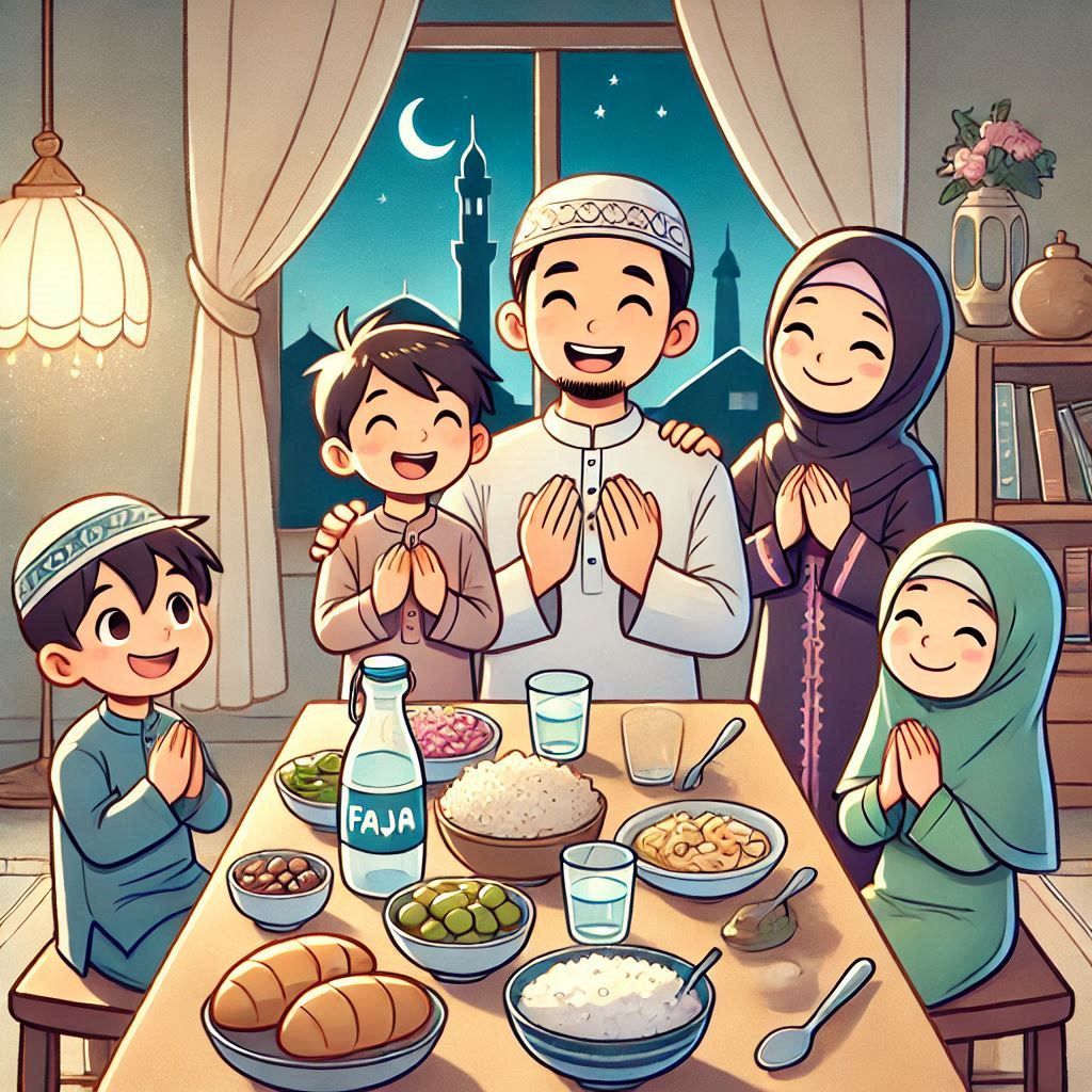 نقاشی ماه رمضان رنگ شده