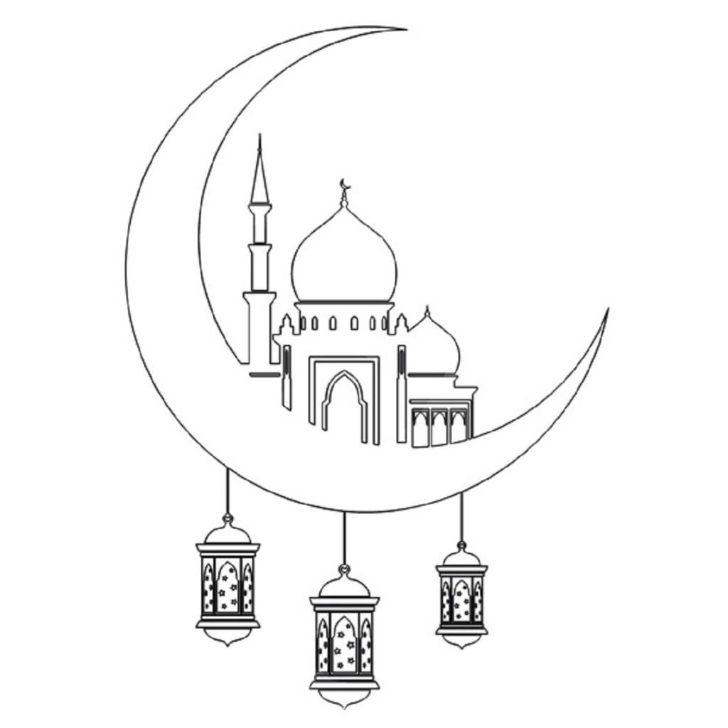 نقاشی ماه رمضان زیبا