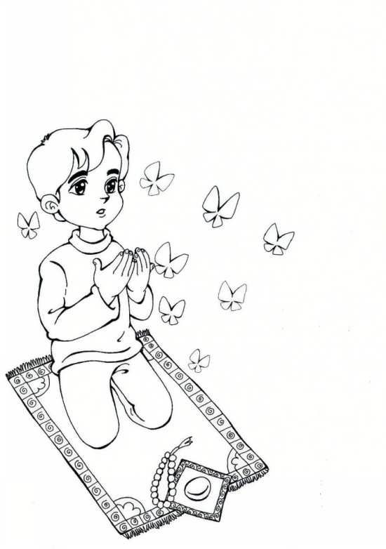 نقاشی ماه رمضان کودکانه آسان