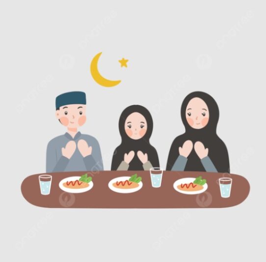 نقاشی ماه رمضان رنگ شده