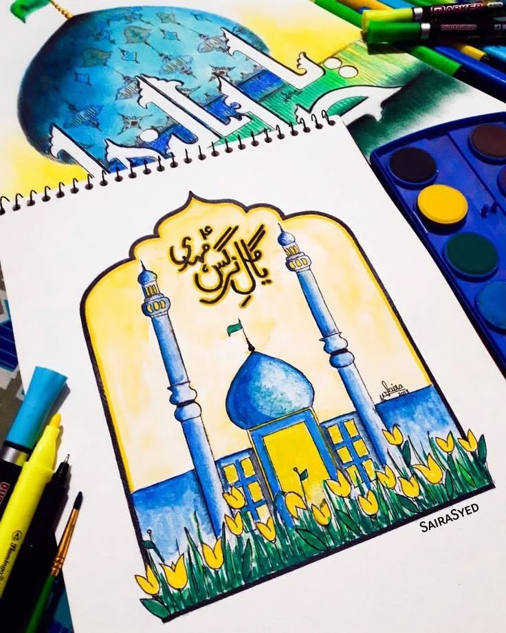نقاشی درمورد نیمه شعبان