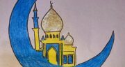 نقاشی درمورد ماه رمضان کودکانه و آسان و ساده برای پایه اول تا چهارم (افطار و سحر)