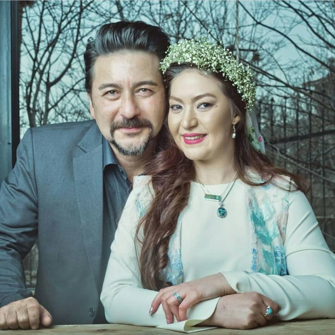 امیرحسین صدیق و همسرش باران