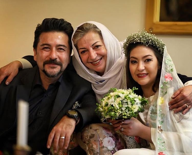 امیرحسین صدیق و همسرش باران
