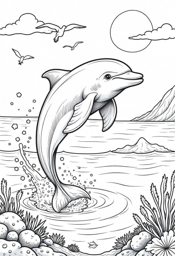 نقاشی پسر دلفینی جدید