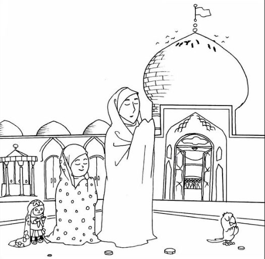 نقاشی امام رضا آسان