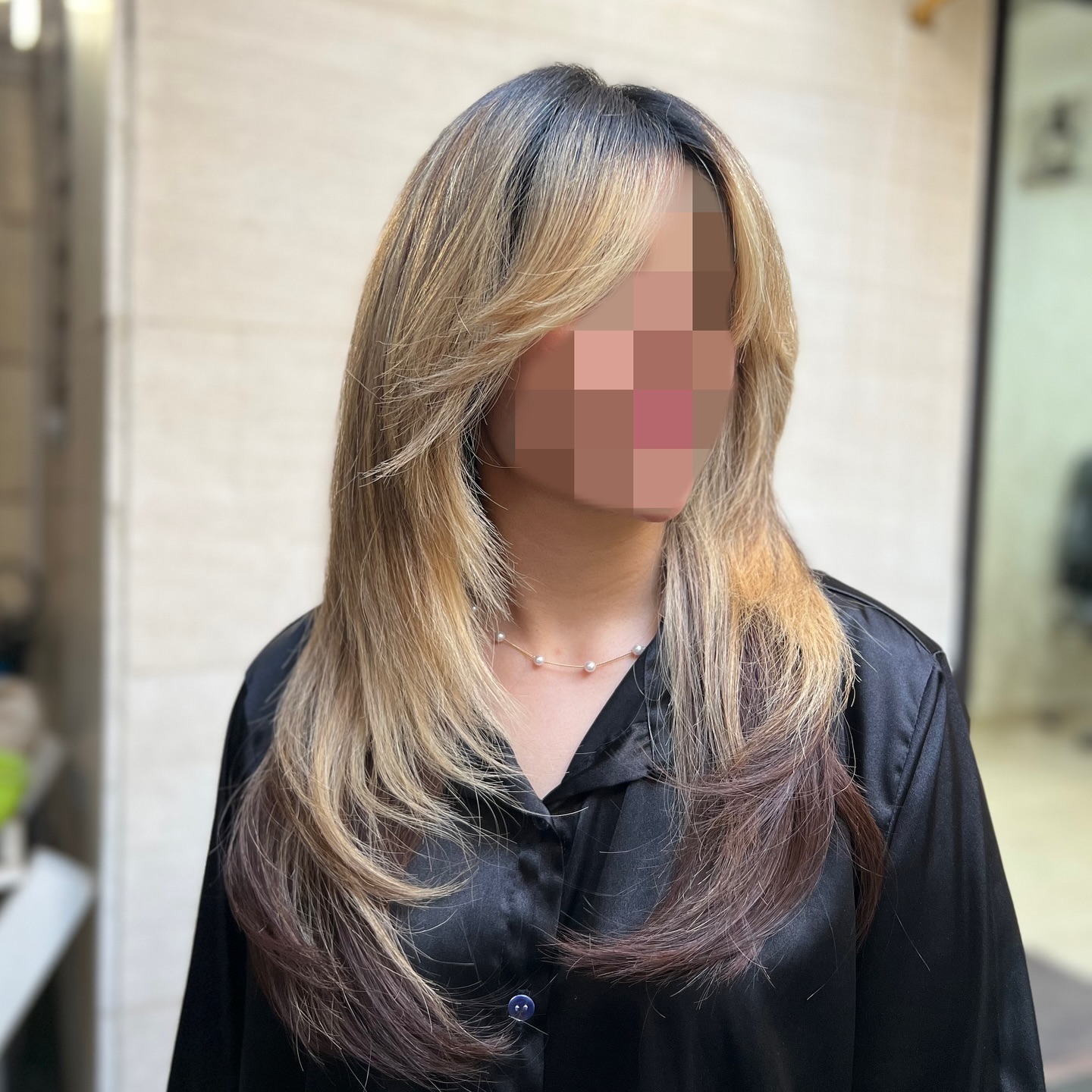 مدل مو چتری پرده ای