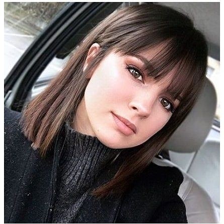 مدل مو چتری پرده ای برای صورت گرد