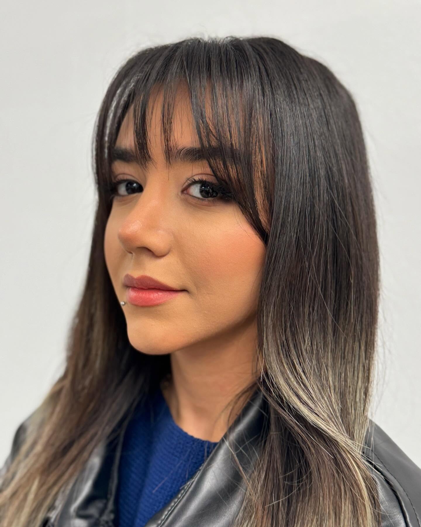 مدل مو چتری پرده ای دخترانه