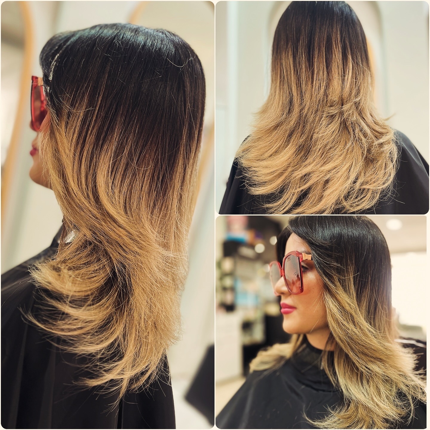 مدل مو چتری پرده ای بلند