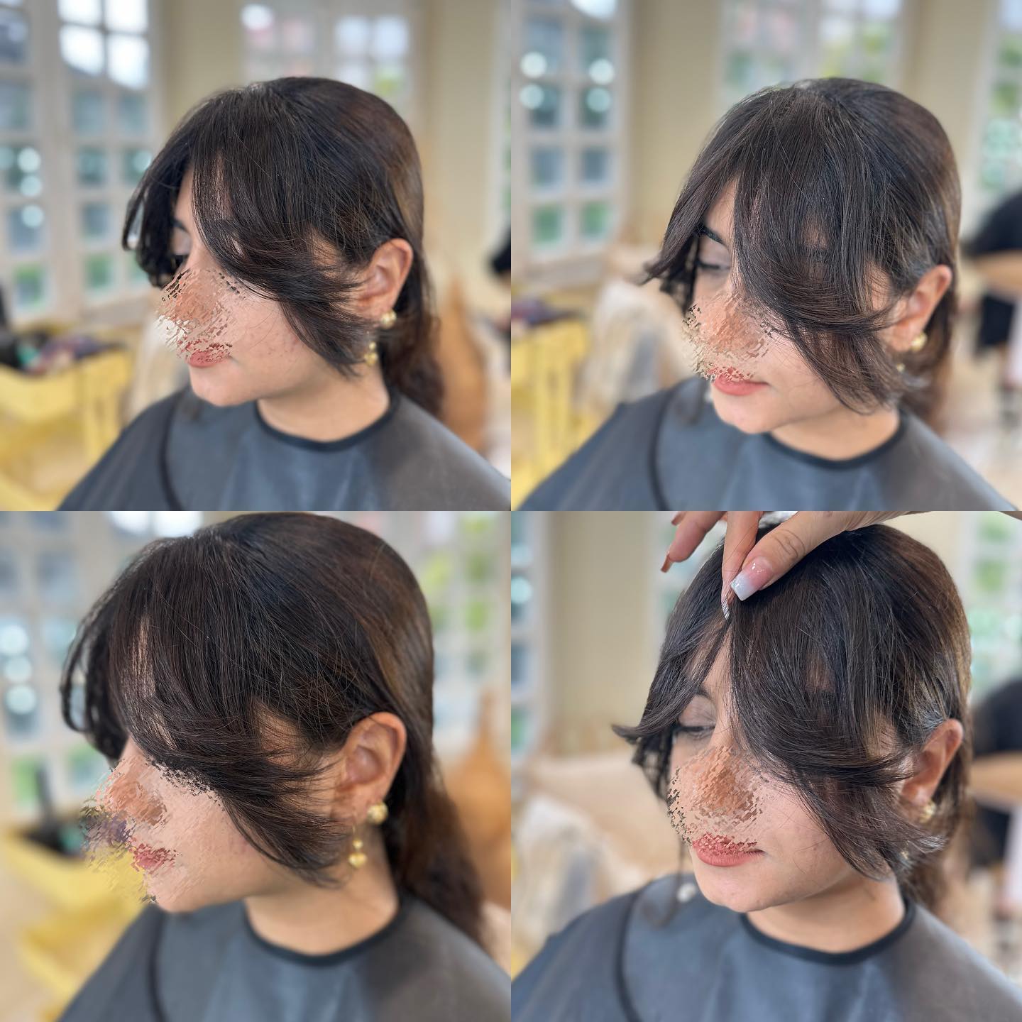 مدل مو چتری پرده ای کوتاه