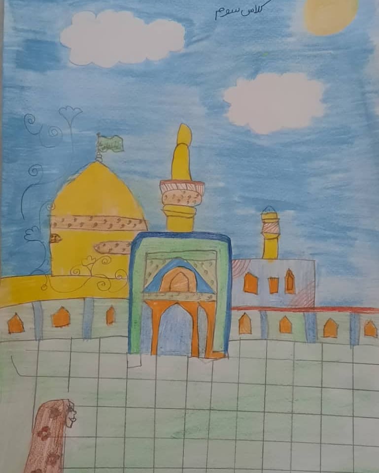 نقاشی برای تولد امام رضا