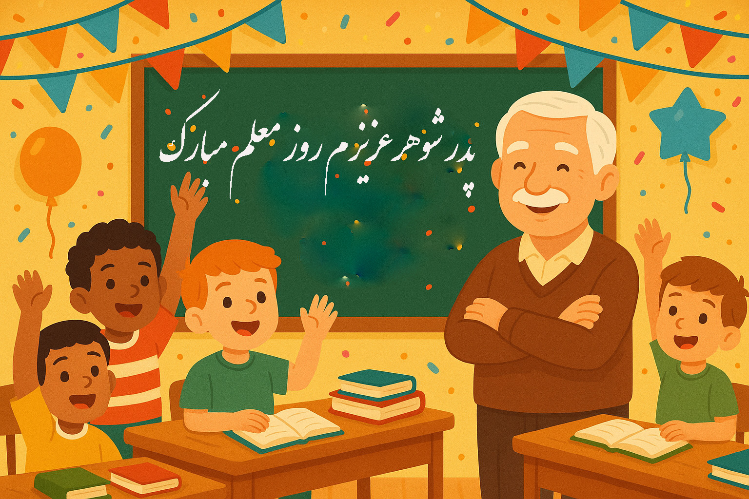 تبریک روز معلم به پدر شوهر 