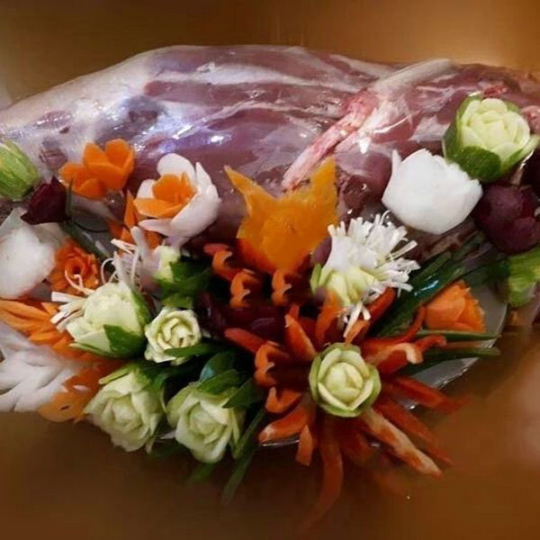 تزیین گوشت برای عید قربان عروس