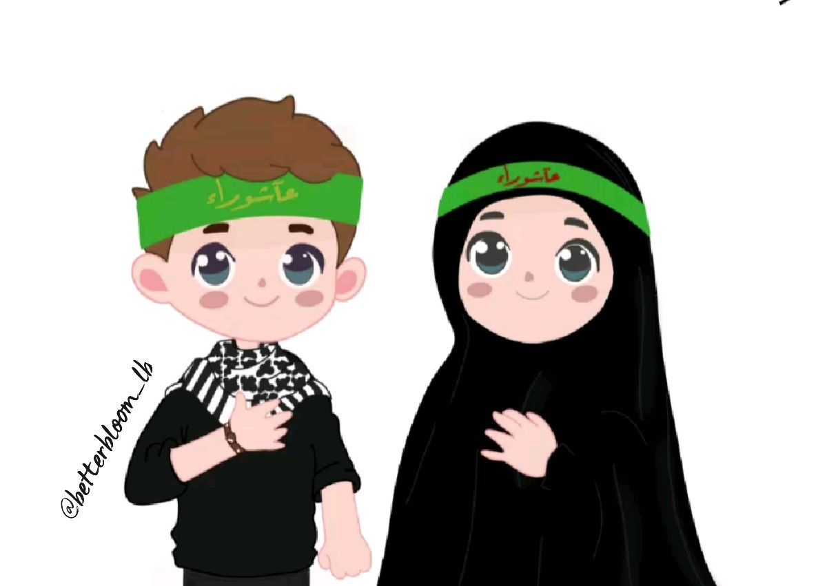 نقاشی امام حسین ساده و آسان