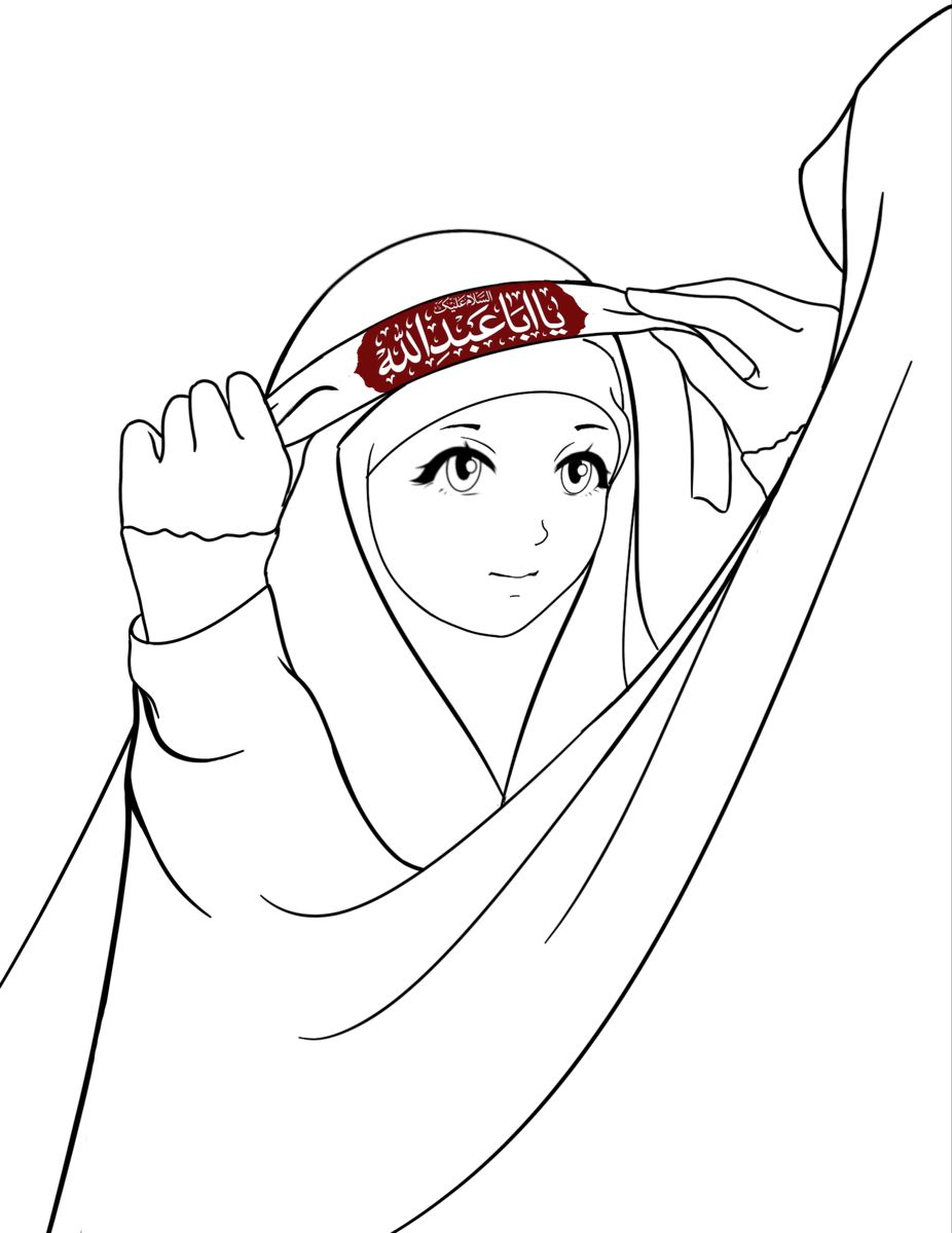 نقاشی امام حسین ساده و آسان