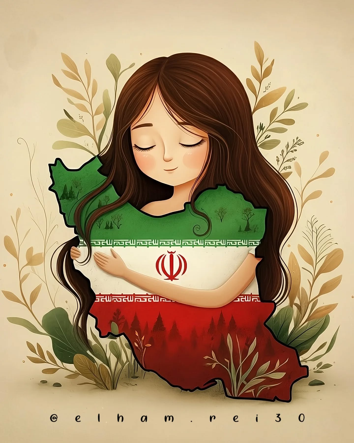 عکس پرچم ایران برای پروفایل واتساپ