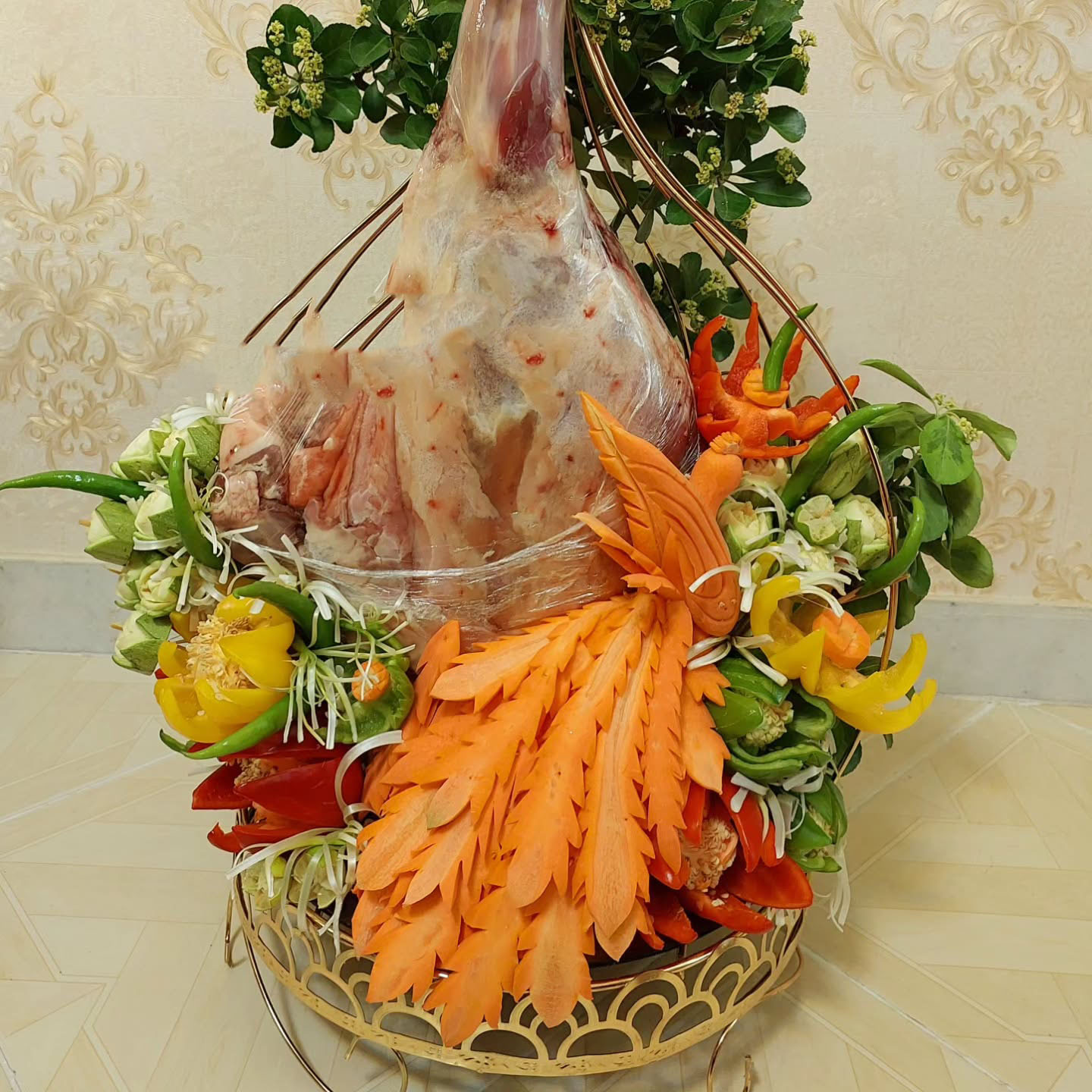 تزیین گوشت برای عید قربان عروس