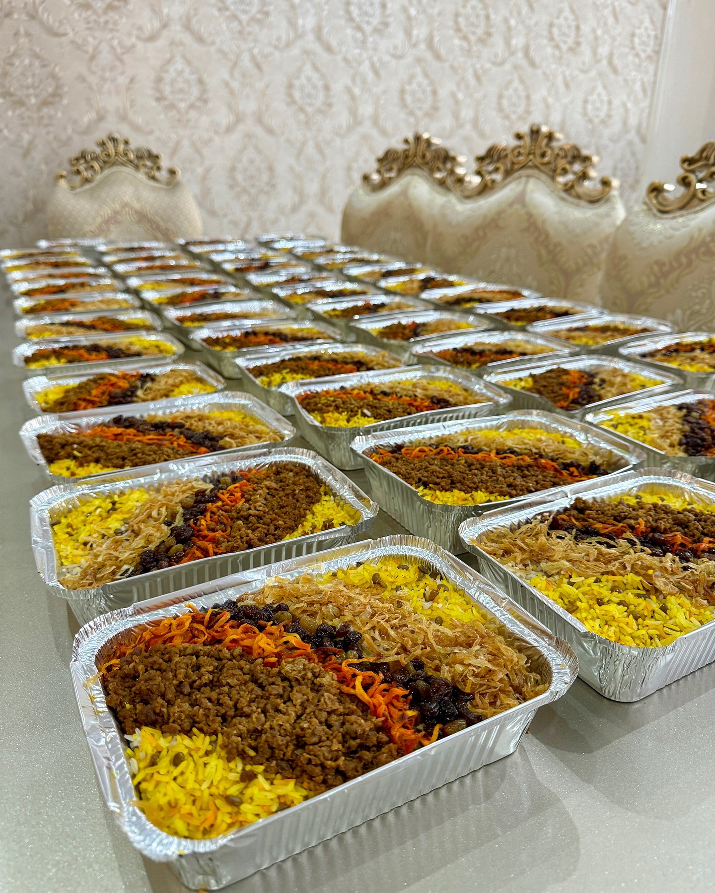 تزیین عدس پلو مجلسی