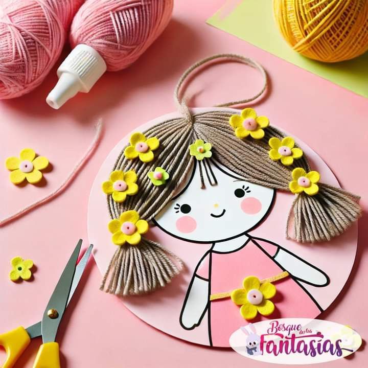 کاردستی پیش دبستانی دخترانه