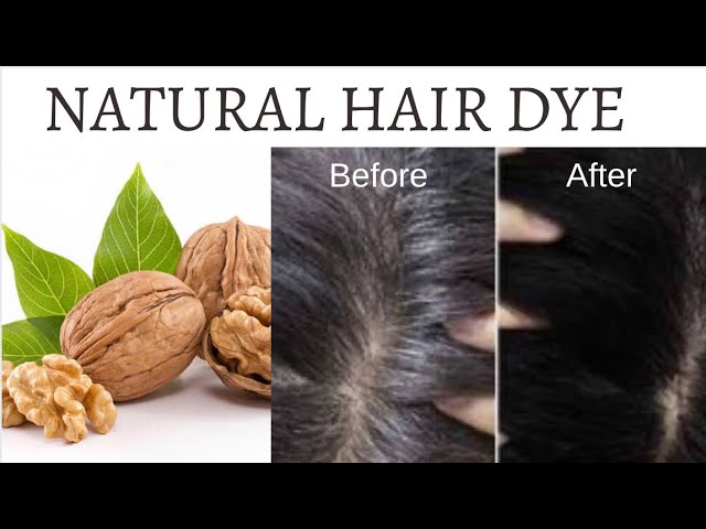 پوست گردو برای موهای سفید