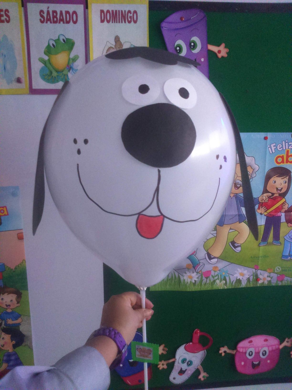 کاردستی روز کودک با بادکنک