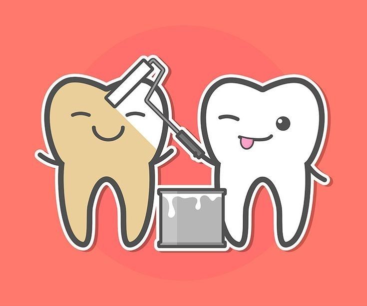 نقاشی مسواک و خمیر دندان کودکانه