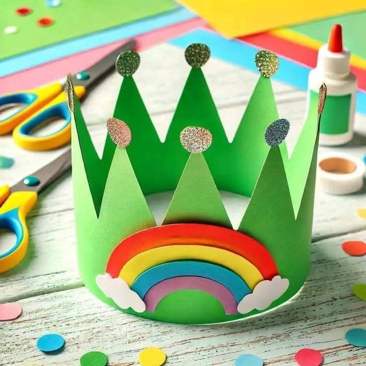 کلاه روز جهانی کودک با مقوا و نمد