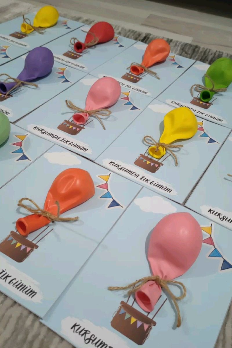 کاردستی روز کودک با بادکنک