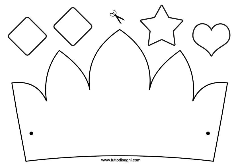 الگوی کلاه تولد مقوایی