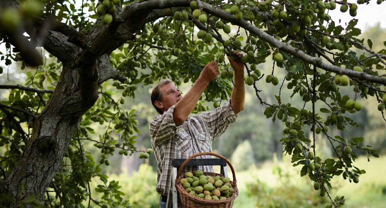 تعبیر خواب چیدن گردو سبز از درخت