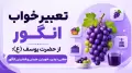 تعبیر خواب انگور از حضرت یوسف (ع): معنی دیدن، خوردن، چیدن و فشردن انگور
