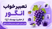 تعبیر خواب انگور از حضرت یوسف (ع): معنی دیدن، خوردن، چیدن و فشردن انگور