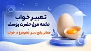 تعبیر خواب تخمه مرغ حضرت یوسف | معانی رایج دیدن تخم‌مرغ در خواب