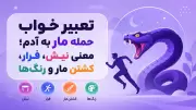 تعبیر خواب حمله مار به آدم؛ معنی نیش، فرار، کشتن مار و رنگ‌ها