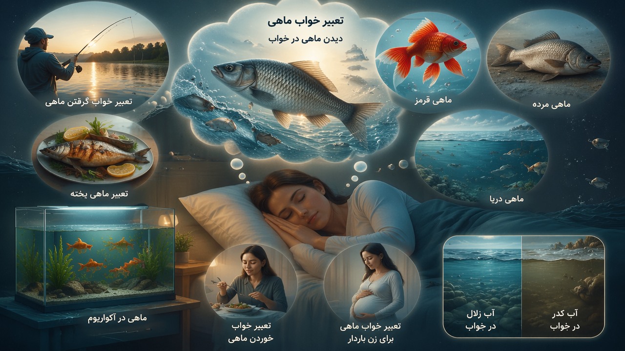 تعبیر خواب ماهی, دیدن ماهی در خواب, ماهی بزرگ, ماهی مرده, گرفتن ماهی, ماهی قرمز, ماهی دریا, معنی ماهی در خواب, تعبیر ماهی پخته, ماهی در آکواریوم, تعبیر خواب گرفتن ماهی, تعبیر خواب خوردن ماهی, آب زلال و آب کدر در خواب, تعبیر خواب ماهی برای زن باردار,