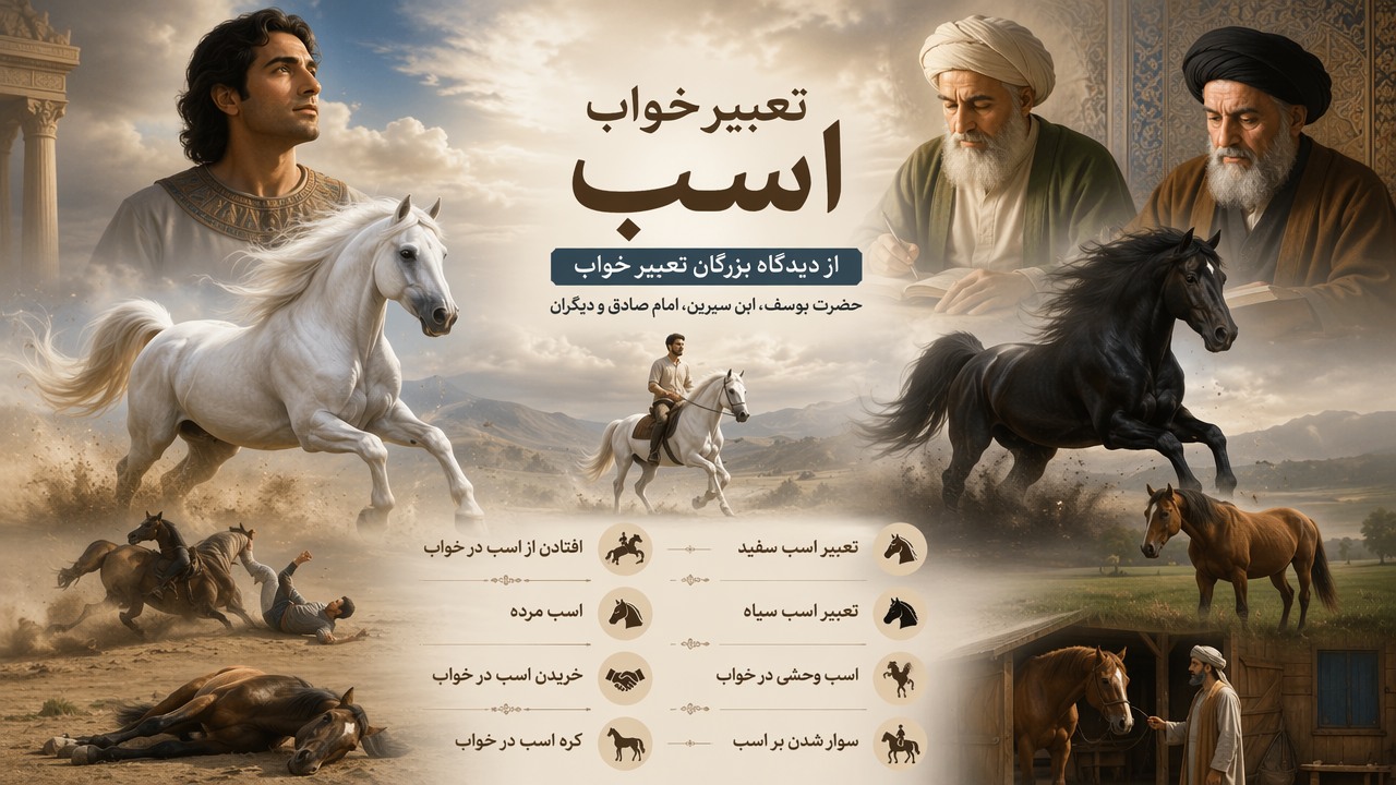 تعبیر خواب اسب حضرت یوسف, تعبیر خواب اسب, تعبیر اسب سفید, تعبیر اسب سیاه, تعبیر خواب ابن سیرین اسب, تعبیر امام صادق اسب, اسب وحشی در خواب, سوار شدن بر اسب, افتادن از اسب در خواب, اسب مرده, خریدن اسب در خواب, کره اسب در خواب,