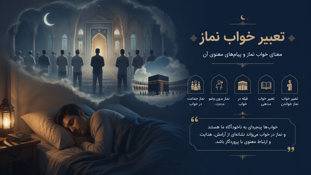 تعبیر خواب نماز, تعبیر خواب نماز خواندن, نماز در خواب, نماز جماعت در خواب, نماز بدون وضو در خواب, قبله در خواب, تعبیر خواب مذهبی, معنای خواب نماز,