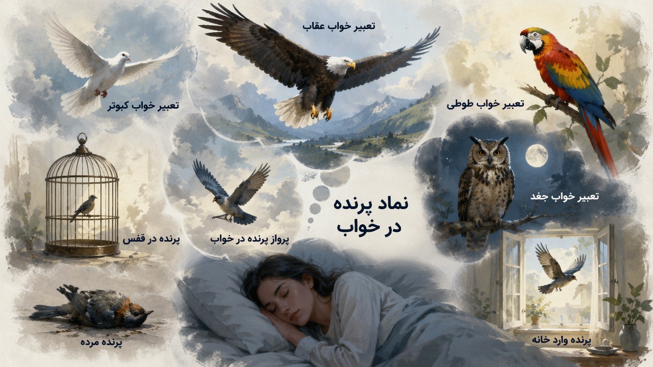 تعبیر خواب پرنده, تعبیر خواب کبوتر, تعبیر خواب عقاب, پرنده در قفس, پرنده مرده, تعبیر خواب طوطی, تعبیر خواب جغد, نماد پرنده در خواب, پرواز پرنده در خواب, پرنده وارد خانه,