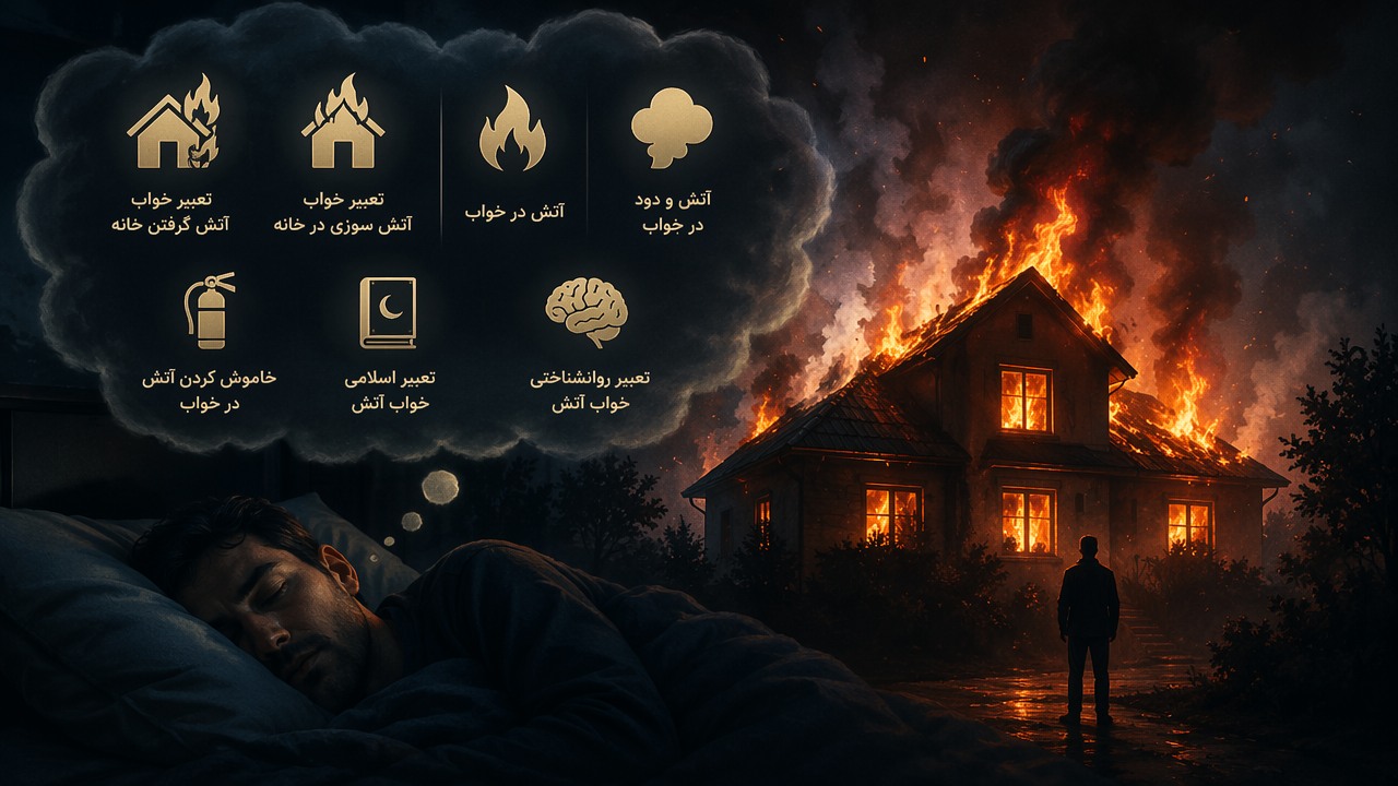 تعبیر خواب آتش گرفتن خانه, تعبیر خواب آتش سوزی در خانه, آتش در خواب, تعبیر خواب خانه آتش گرفته, آتش و دود در خواب, خاموش کردن آتش در خواب, تعبیر اسلامی خواب آتش, تعبیر روانشناختی خواب آتش,