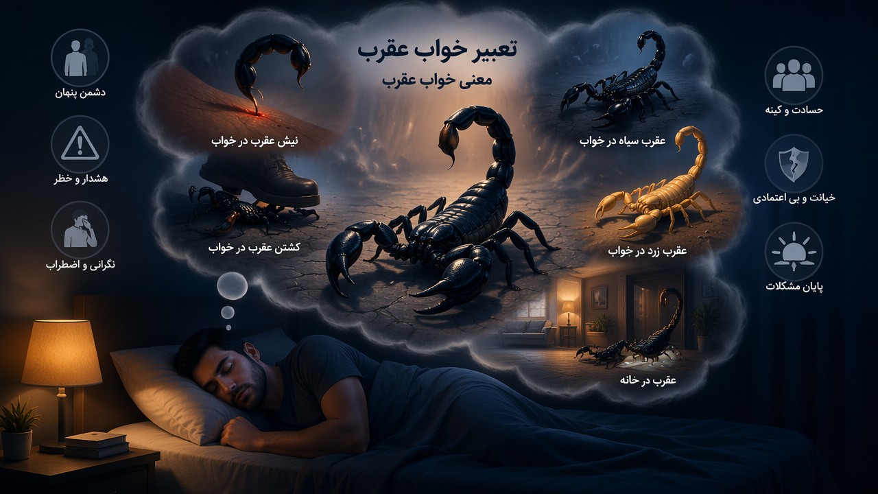 تعبیر خواب عقرب, دیدن عقرب در خواب, نیش عقرب در خواب, کشتن عقرب در خواب, عقرب سیاه در خواب, عقرب زرد در خواب, عقرب در خانه, معنی خواب عقرب,