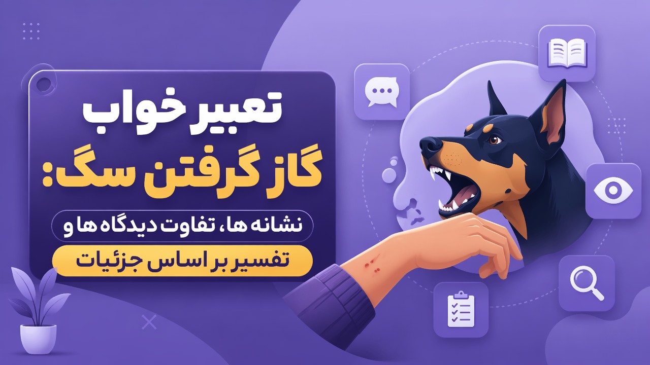 تعبیر خواب گاز گرفتن سگ: نشانه ها، تفاوت دیدگاه ها و تفسیر بر اساس جزئیات