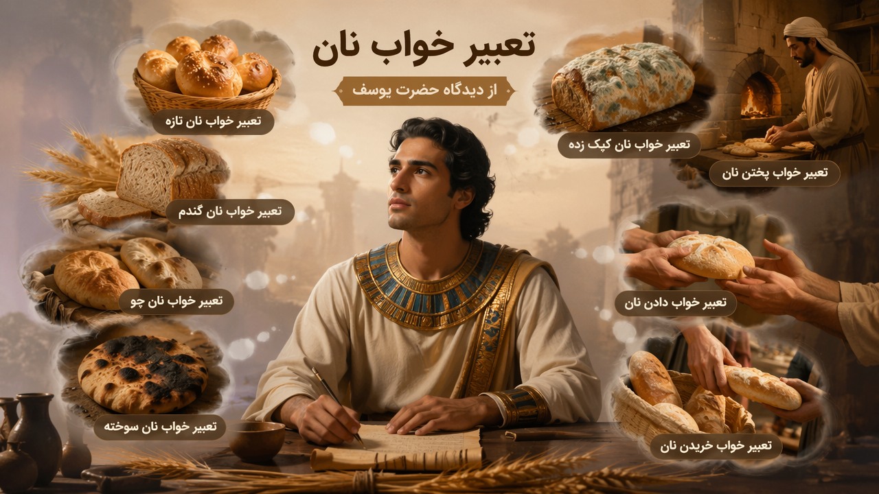 تعبیر خواب نان حضرت یوسف, تعبیر نان در خواب, تعبیر خواب نان تازه, تعبیر خواب نان کپک زده, تعبیر خواب پختن نان, تعبیر خواب خریدن نان, تعبیر خواب نان گندم, تعبیر خواب نان جو, تعبیر خواب نان سوخته, تعبیر خواب دادن نان,