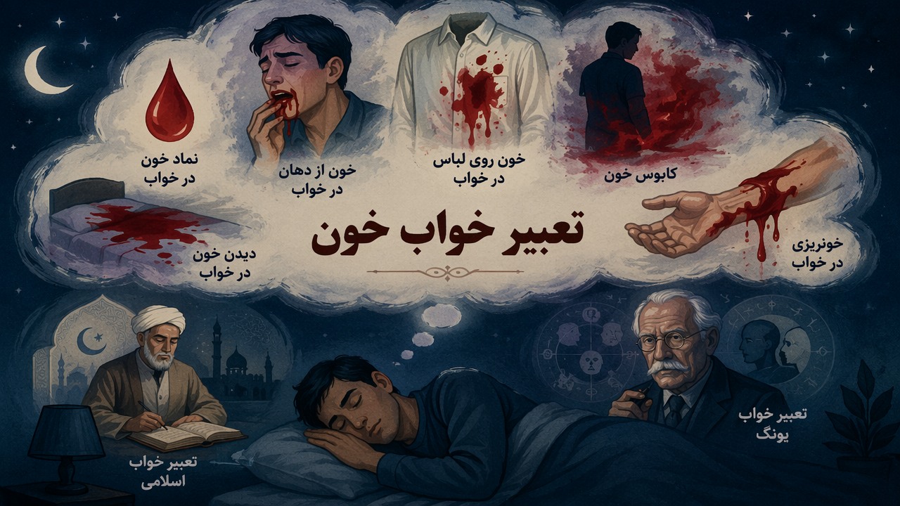 تعبیر خواب خون, دیدن خون در خواب, خواب خونریزی, خون از دهان در خواب, خون روی لباس, خونریزی در خواب, نماد خون در خواب, تعبیر خواب اسلامی, تعبیر خواب یونگ, کابوس خون,