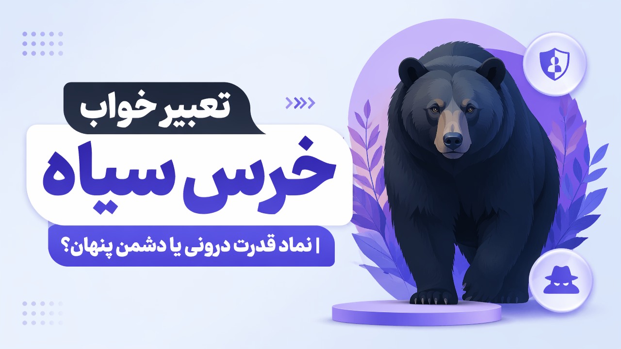 تعبیر خواب خرس سیاه | نماد قدرت درونی یا دشمن پنهان؟