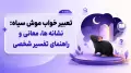 تعبیر خواب موش سیاه: نشانه ها، معانی و راهنمای تفسیر شخصی