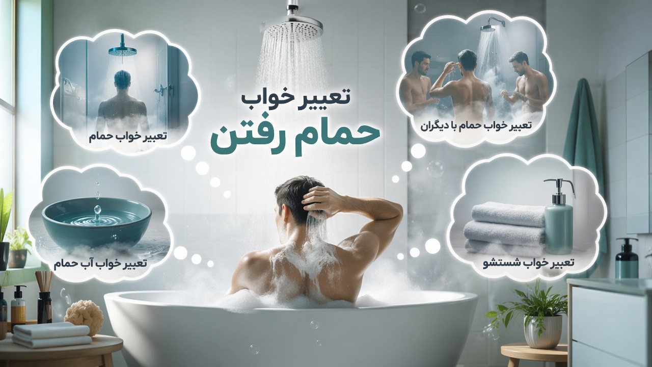 تعبیر خواب حمام رفتن, تعبیر خواب حمام, خواب حمام, تعبیر خواب حمام با دیگران, تعبیر خواب آب حمام, تعبیر خواب شستشو, 