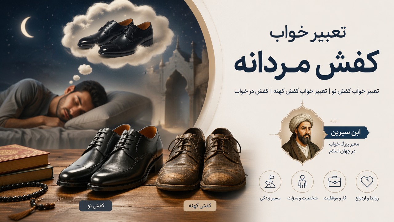 تعبیر خواب کفش مردانه, تعبیر خواب کفش, کفش در خواب, تعبیر خواب کفش نو, تعبیر خواب کفش کهنه, ابن سیرین, 