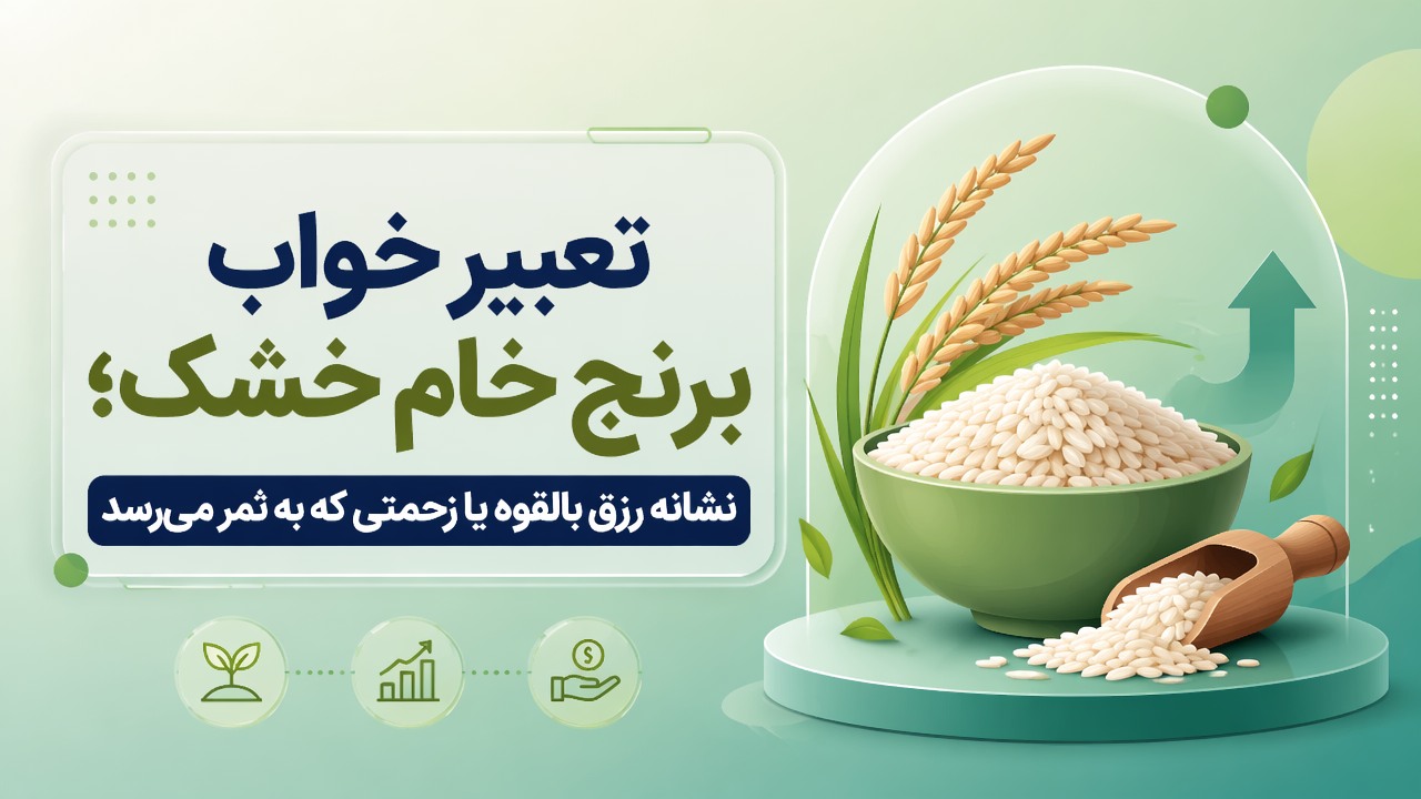 تعبیر خواب برنج خام خشک؛ نشانه رزق بالقوه یا زحمتی که به ثمر میرسد